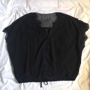 Sheer Black Guess Blouse